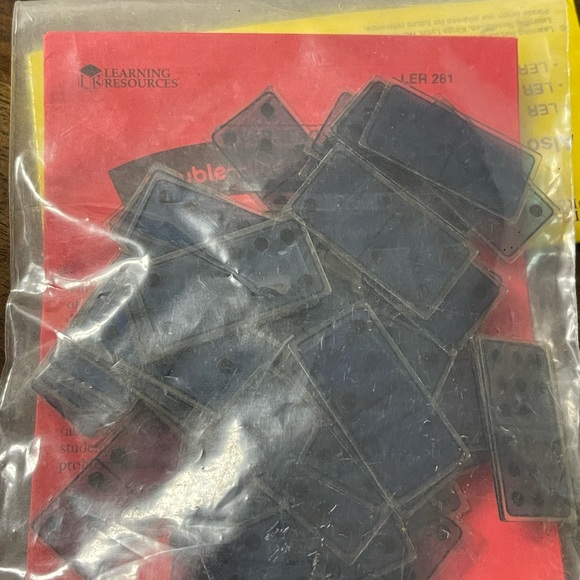 Learning Resources double Overhead Nine Dominoes Game Set of 56 NEW - Picture 5 of 8